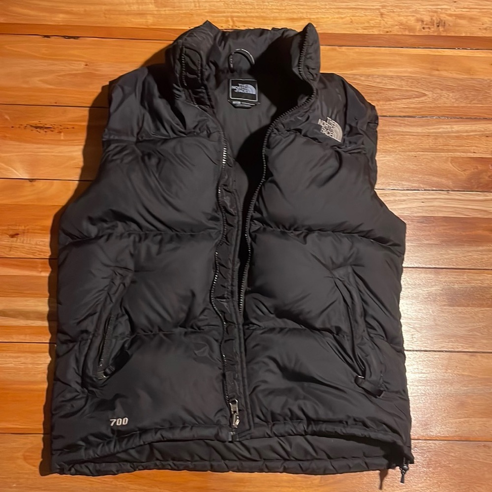 Black North Face vest mens small